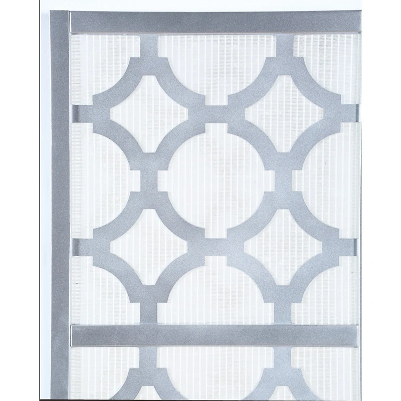 Streamdale Furniture Quarterfoil infused Diamond Design 4-Panel Room Divider, Silver
