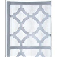 Streamdale Furniture Quarterfoil infused Diamond Design 4-Panel Room Divider, Silver