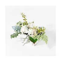 Faux 13 Inch Hydrangea Potted Arrangement