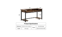 Tribesigns Large Computer Desk with Monitor Shelf for Writing Study, 70.9 inches Corner Table with Cpu Stand and Headphone Hooks for Home Office Works
