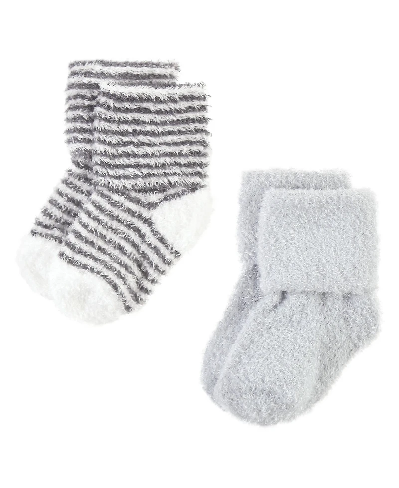 Hudson Baby Boys Unisex 8-Pair Ultra-Soft Chenille Footwear