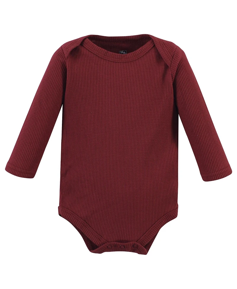 Hudson Baby Boys Cozy Long-Sleeve Thermal One-Piece