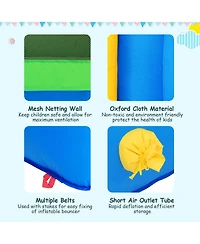 Sugift Inflatable Bounce House Kids Slide Jumping Castle without Blower