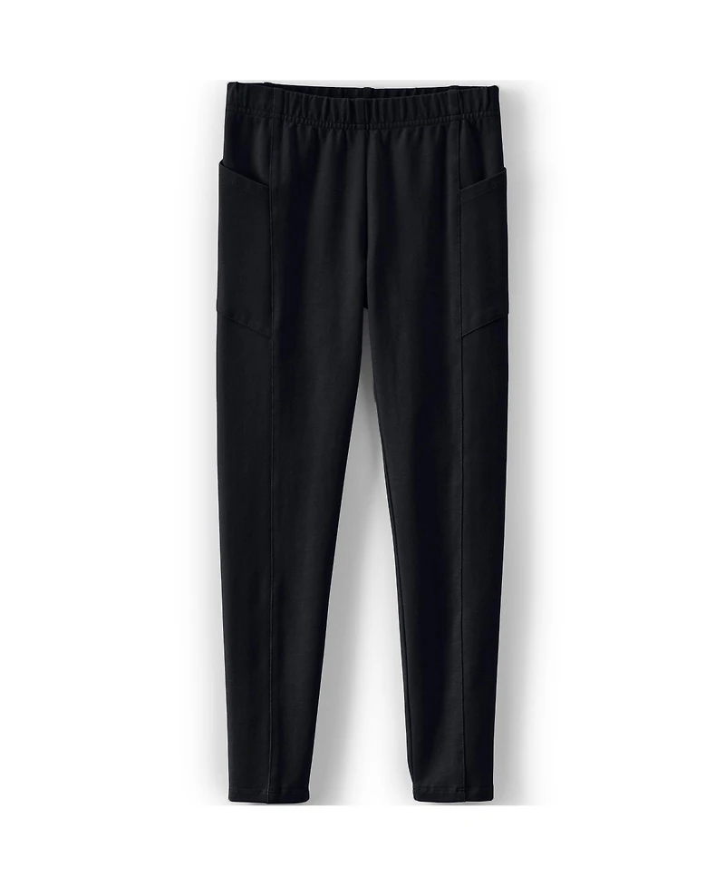 Lands' End Girls Tough Cotton Legging with Pocket