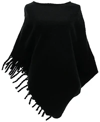 Fraas Women's Boucle Fringe-Trim Poncho