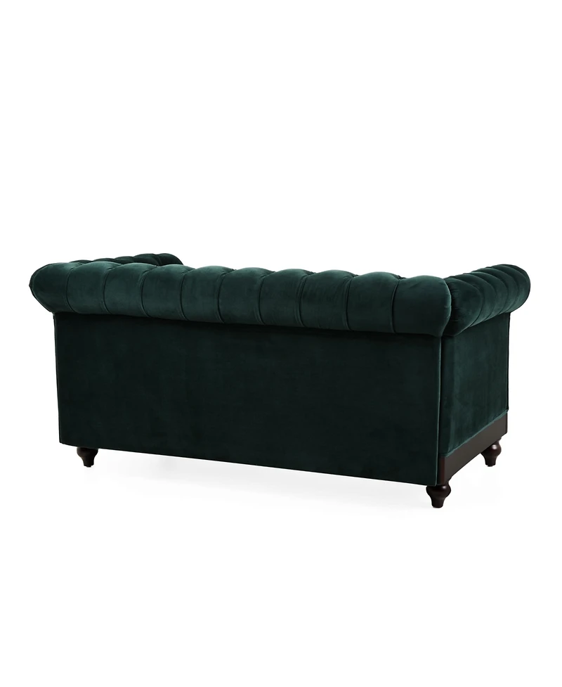 Streamdale Furniture 59" Velvet Loveseat: Sturdy Pine Frame, Luxurious Comfort