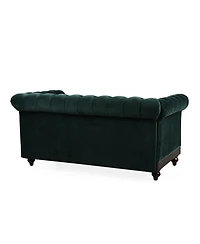 Streamdale Furniture 59" Velvet Loveseat: Sturdy Pine Frame, Luxurious Comfort