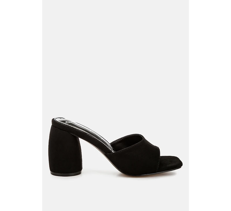 Bumblin Round Heel Micro Suede Sandals