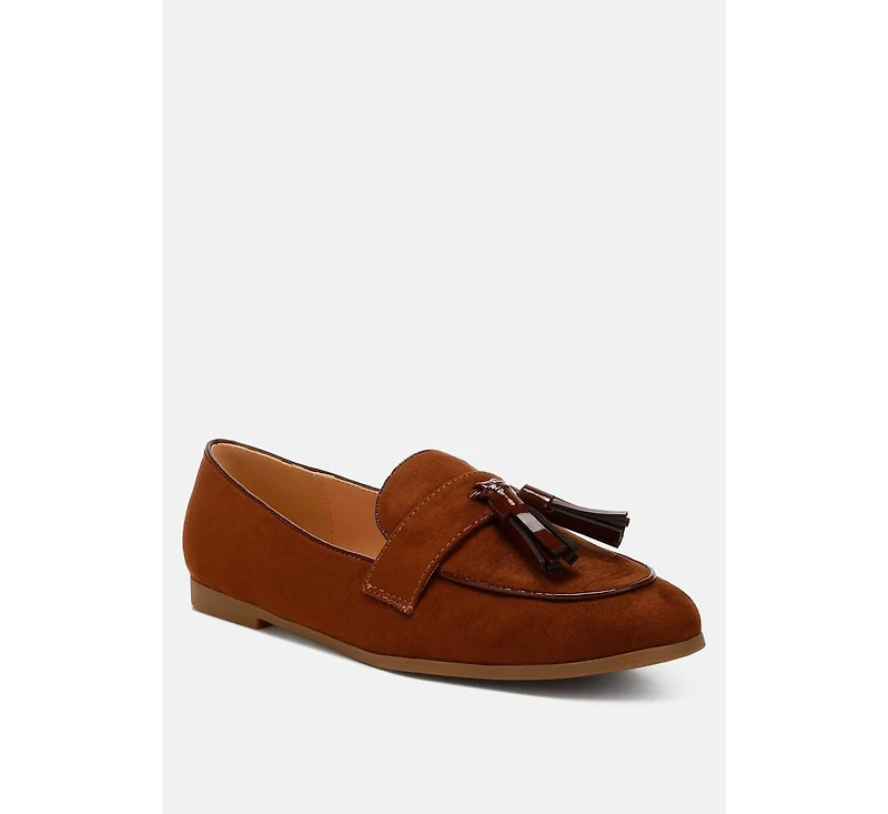 Folklore Micro Suede Tassel Loafers