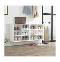 Shoe Cabinets 2 pcs White 20.7"x11.8"x19.7"