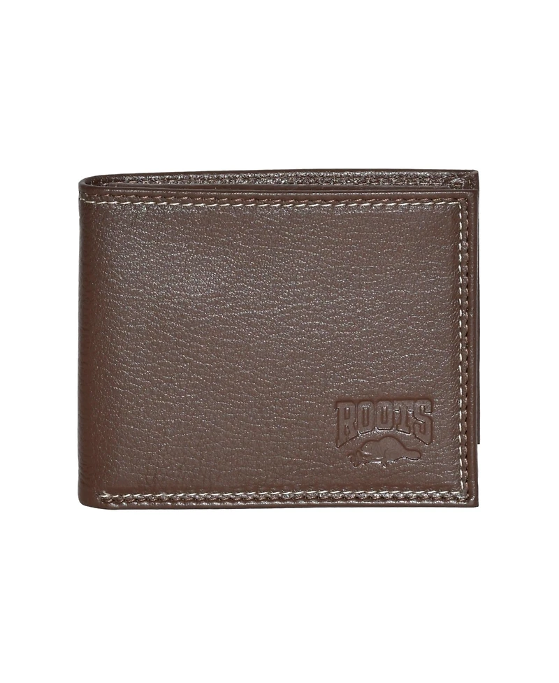 Roots Men's Leather Slim Wallet