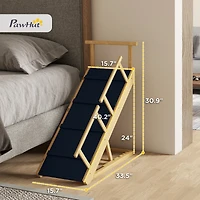 PawHut Dog Ramp, Adjustable Foldable Pet Ramp for Small to Large Dogs
