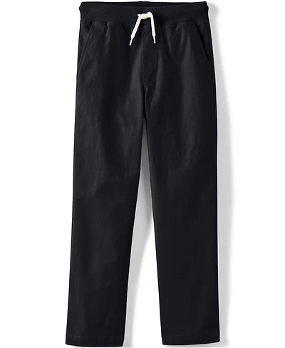 Lands' End Boys Stretch Soft Rib Waist Iron Knee Pull On Pants