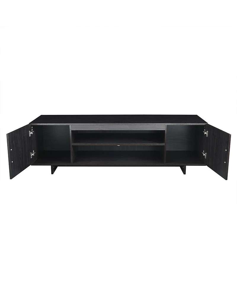 Gymax Modern Tv Stand Media Entertainment Center for Tv's up To 65'' w/Storage Cabinet