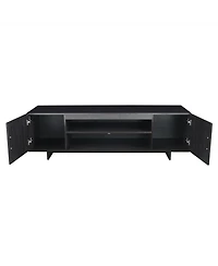 Gymax Modern Tv Stand Media Entertainment Center for Tv's up To 65'' w/Storage Cabinet