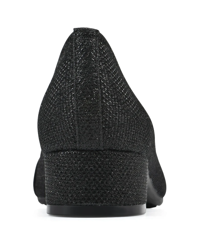 White Mountain Women's Bordeaux Low Block Heel Pumps