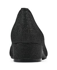 White Mountain Women's Bordeaux Low Block Heel Pumps