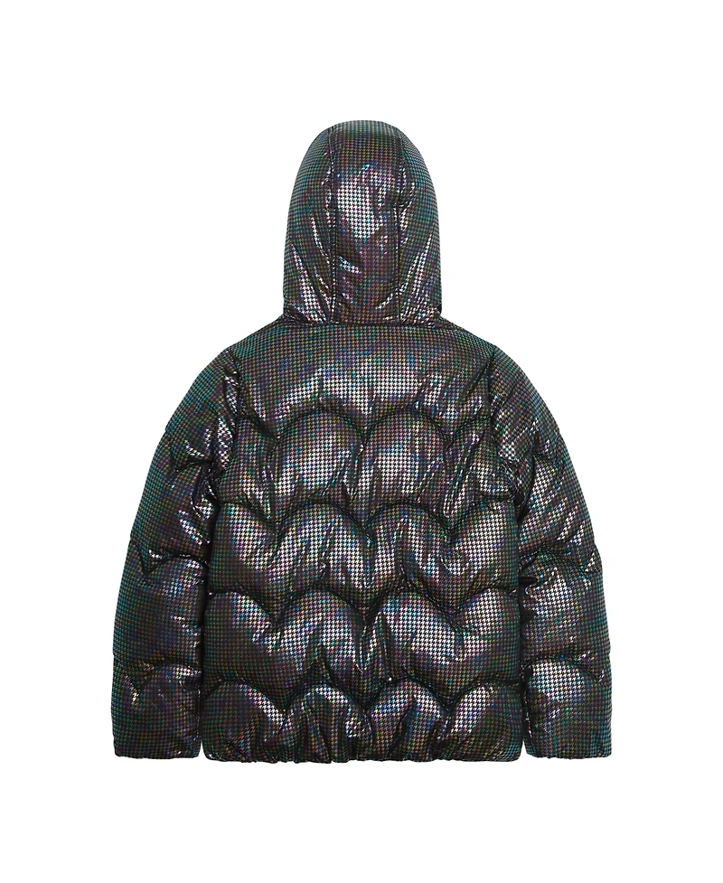 Weathertamer Toddler & Little Girls Iridescent Foil Puffer Jacket