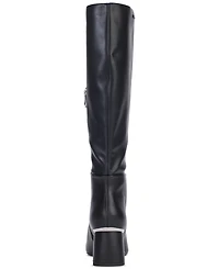 Dkny Women's Cana Block Heel Knee High Dress Boots