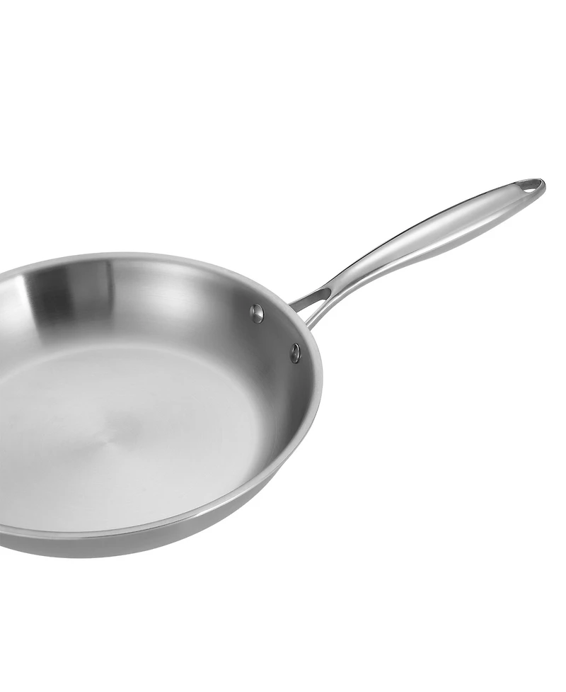 Sugift 9.5" and 11" Tri-Ply Stainless Steel 2 Piece Frying Pan Set