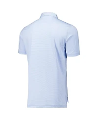 Peter Millar Men's Light Blue Texas Rangers Jubilee Stripe Stretch Jersey Polo