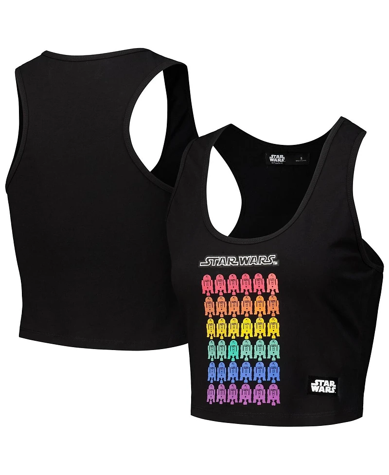 Freeze Max Women's R2-D2 Star Wars Rainbow Tri-Blend Tank Top