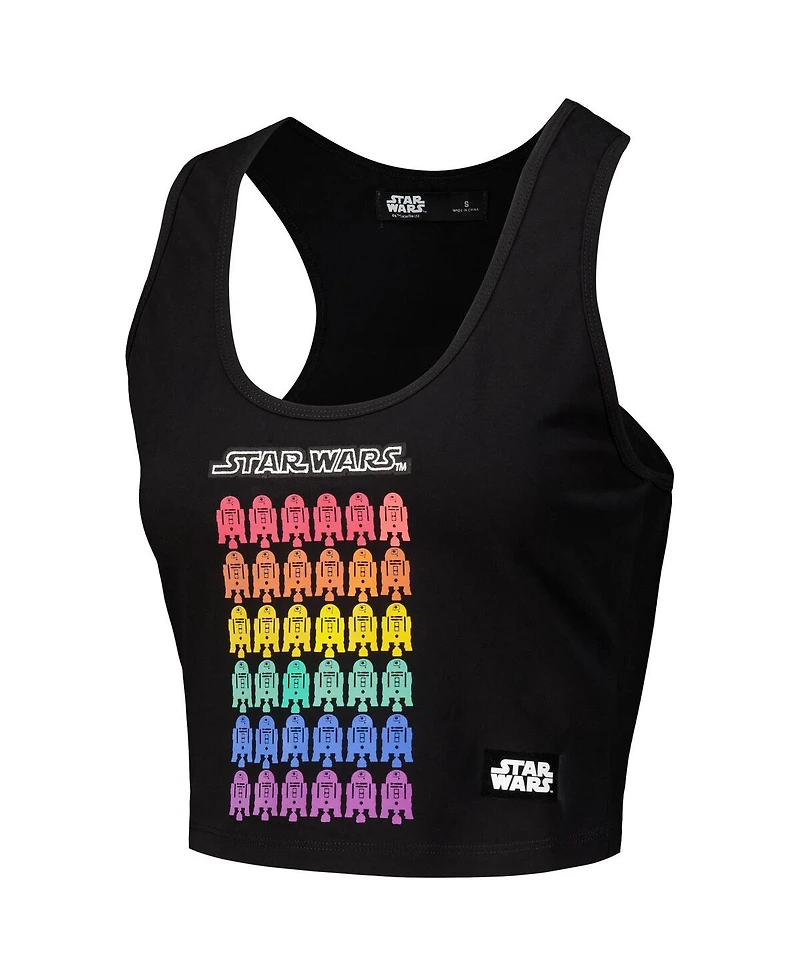Freeze Max Women's R2-D2 Star Wars Rainbow Tri-Blend Tank Top