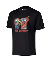 Freeze Max Men's Black Mtv Drip Loose Fit T-Shirt