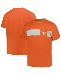 Profile Men's Texas Orange Texas Longhorns Big Tall Color Stripe T-Shirt
