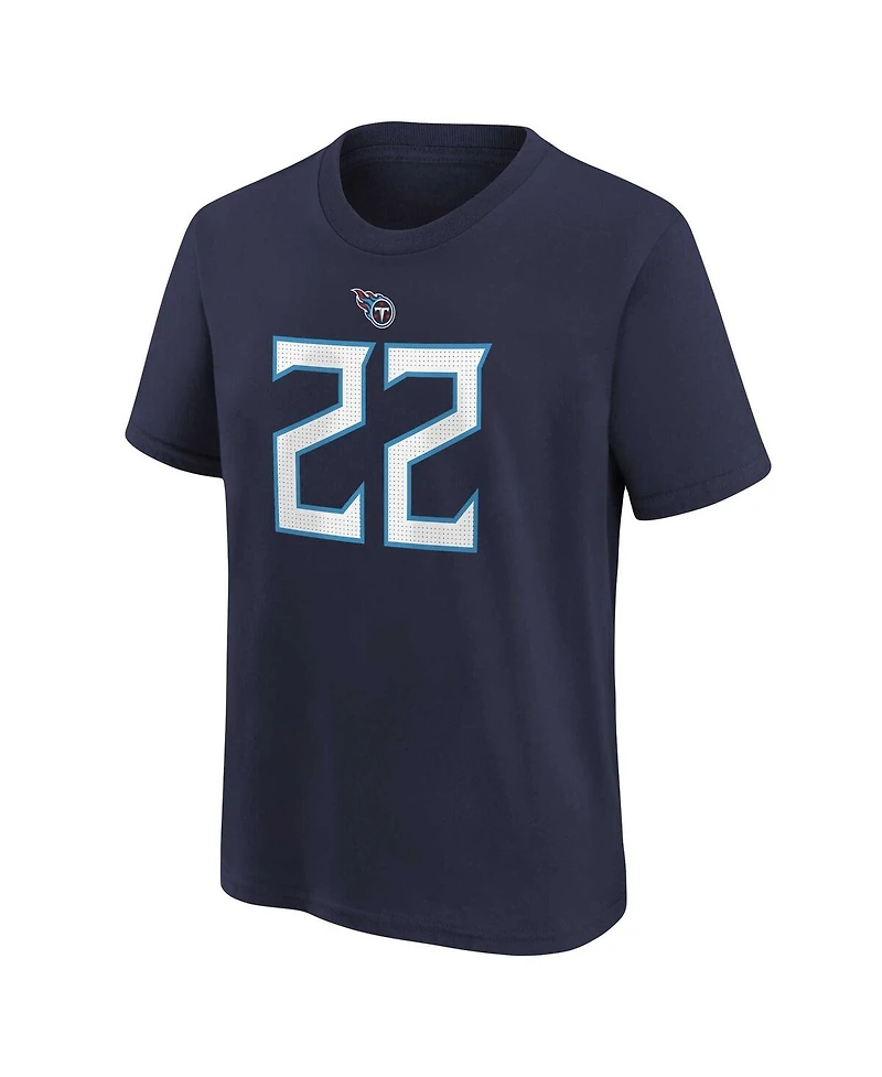 Nike Preschool Derrick Henry Navy Tennessee Titans Player Name Number T-Shirt