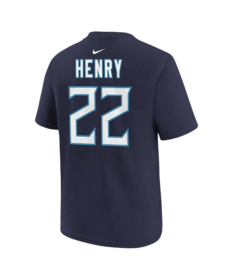 Nike Preschool Derrick Henry Navy Tennessee Titans Player Name Number T-Shirt