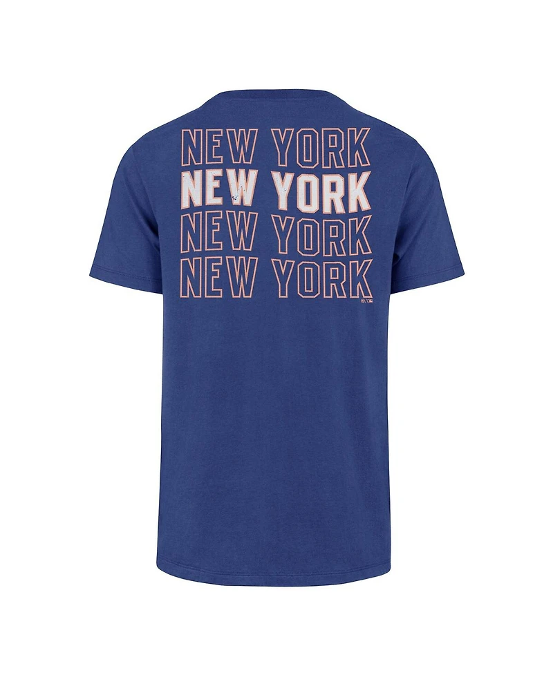 '47 Brand Men's Royal New York Mets Hang Back Franklin T-Shirt