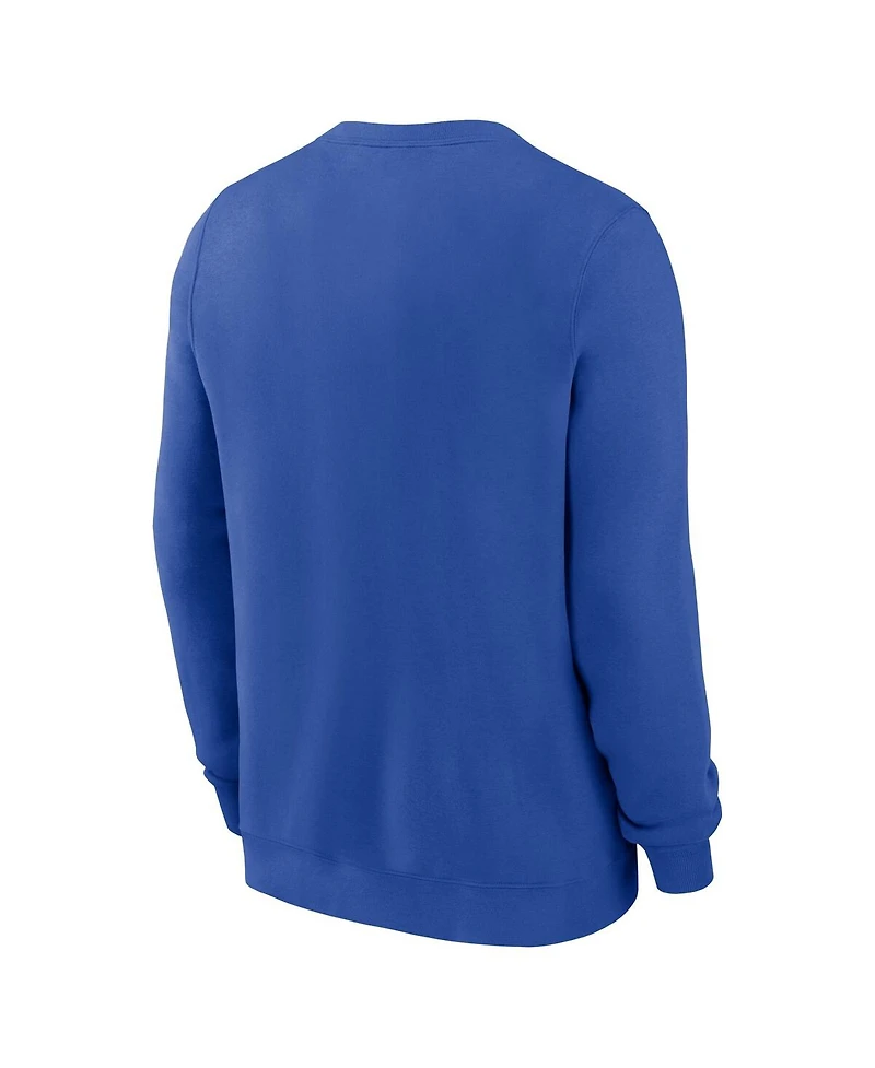 Nike Men's Royal Duke Blue Devils Primetime Evergreen Fleece Pullover Sweatshirt