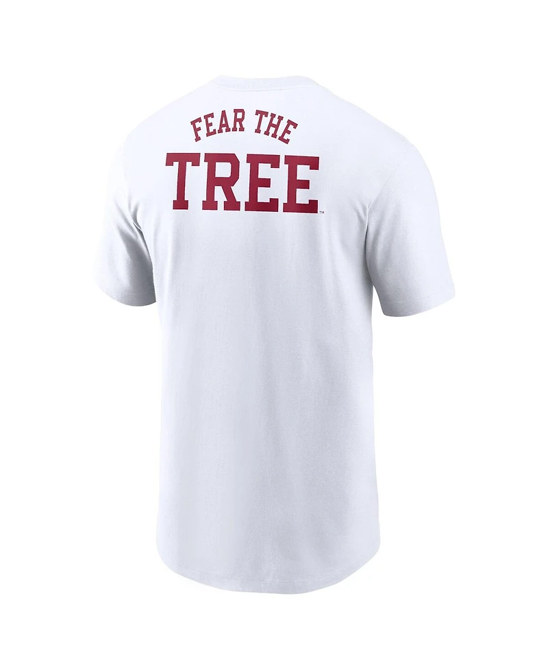Nike Men's White Stanford Cardinal Blitz 2-Hit T-Shirt