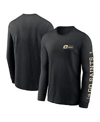 Nike Men's Black New Orleans Saints All Out Long Sleeve T-Shirt