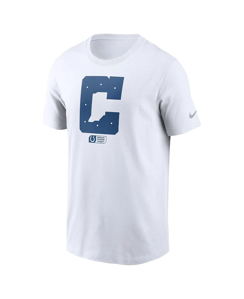 Nike Men's White Indianapolis Colts Faded Essential T-Shirt