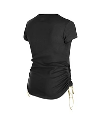 New Era Women's Black New Orleans Saints Ruched Side T-Shirt