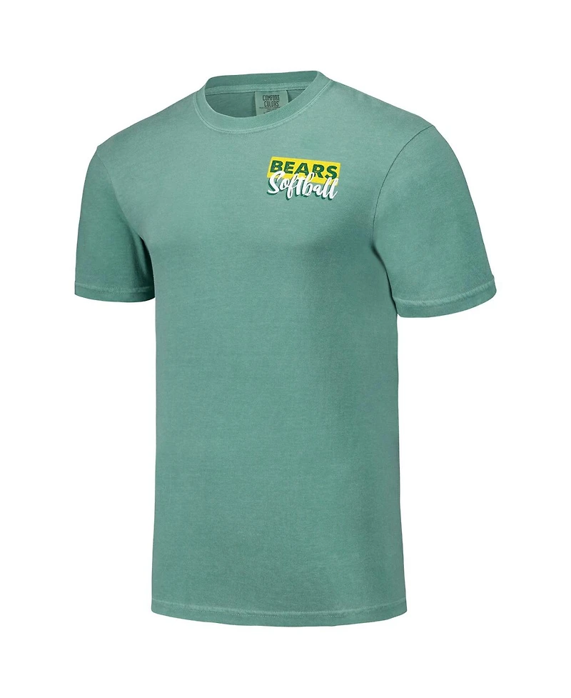 Image One Men's and Women's Green Baylor Bears Gritty Softball Bats Comfort Colors T-Shirt