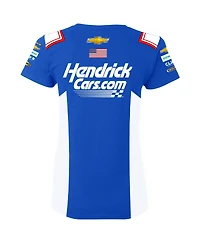 Hendrick Motorsports Team Collection Women's Blue Kyle Larson HendrickCars.com Uniform T-Shirt