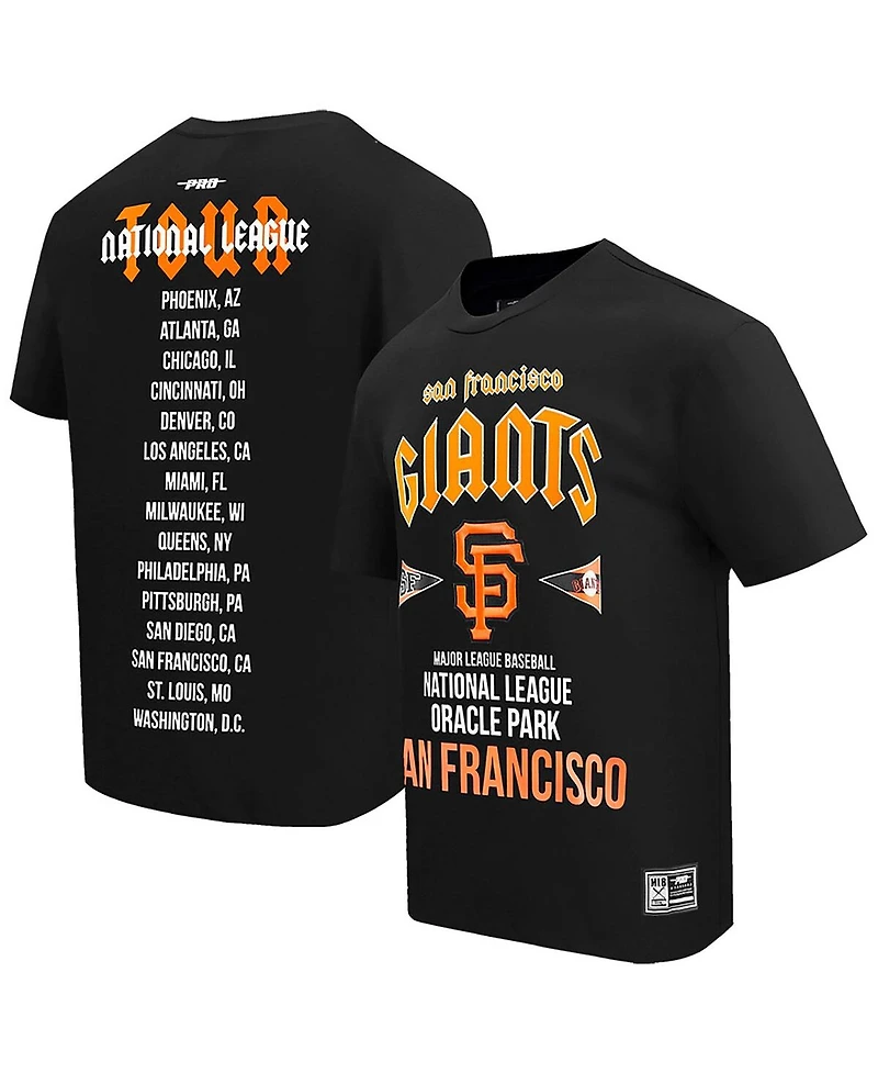 Pro Standard Men's Black San Francisco Giants Oversized City Tour T-Shirt