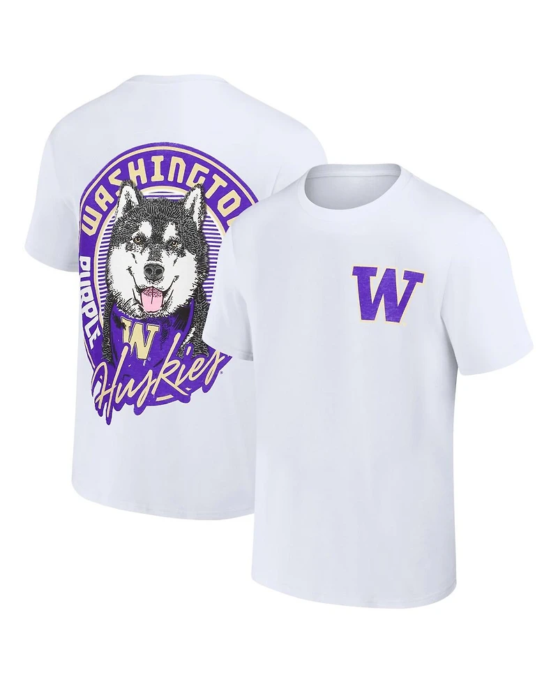 Image One Big Boys and Girls White Washington Huskies Hyperlocal Comfort Colors T-Shirt