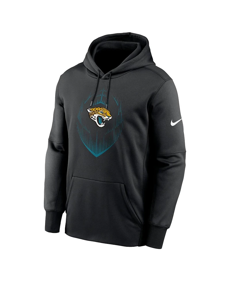 Nike Men's Black Jacksonville Jaguars Icon Performance Pullover Hoodie