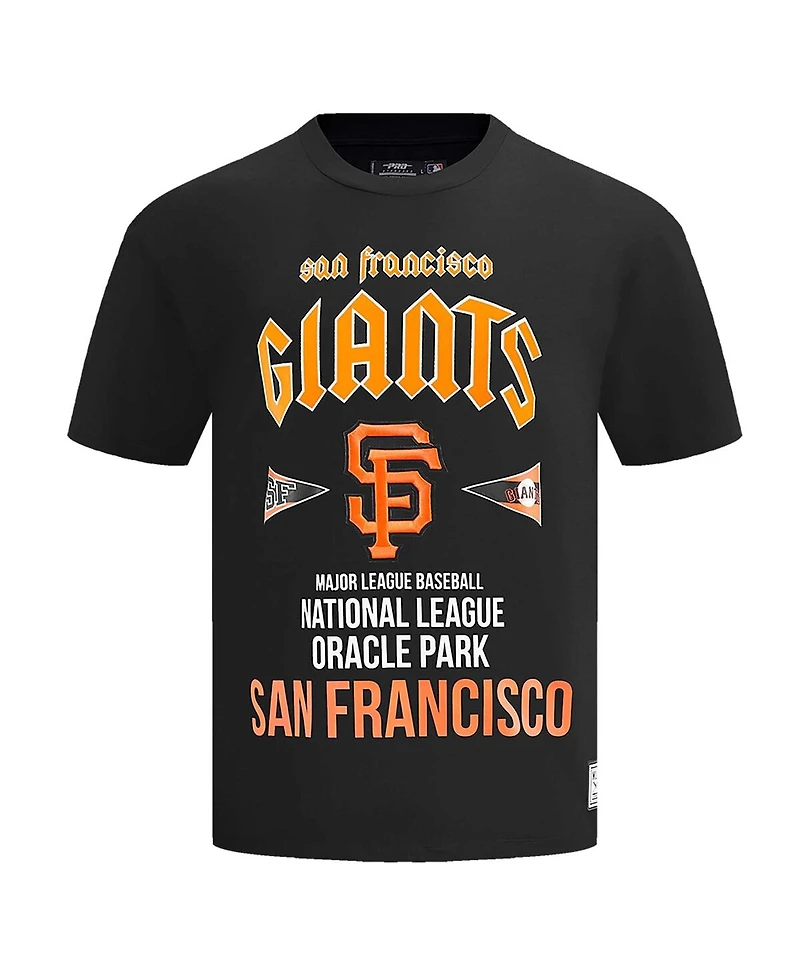 Pro Standard Men's Black San Francisco Giants Oversized City Tour T-Shirt