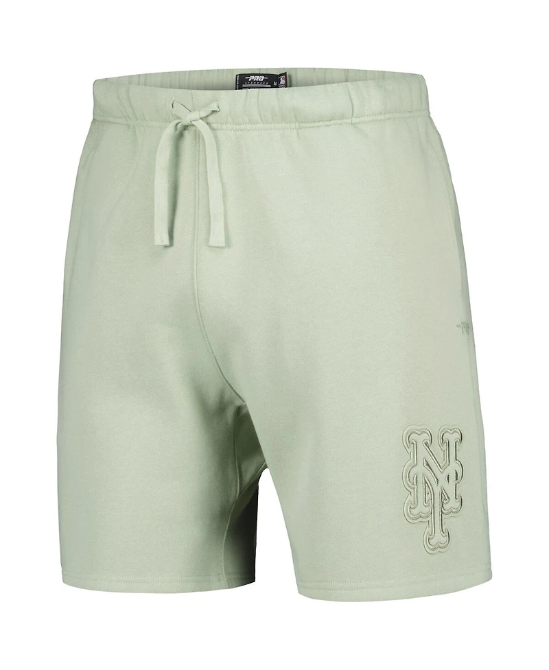 Pro Standard Men's Light Green New York Mets Neutral Fleece Shorts
