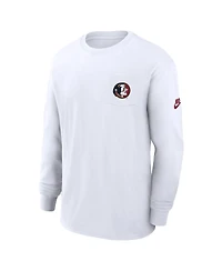 Nike Men's White Florida State Seminoles Legacy Max9 Pocket Long Sleeve T-Shirt
