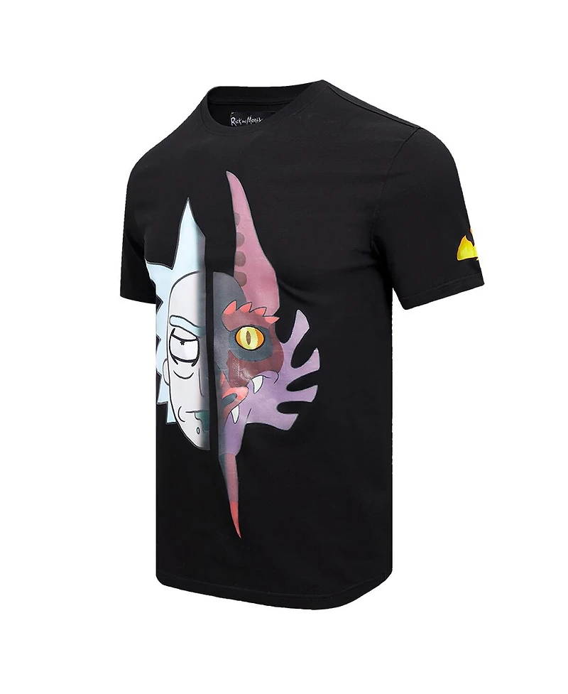 Freeze Max Men's Black Rick And Morty Year of the Dragon Soul Bond T-Shirt