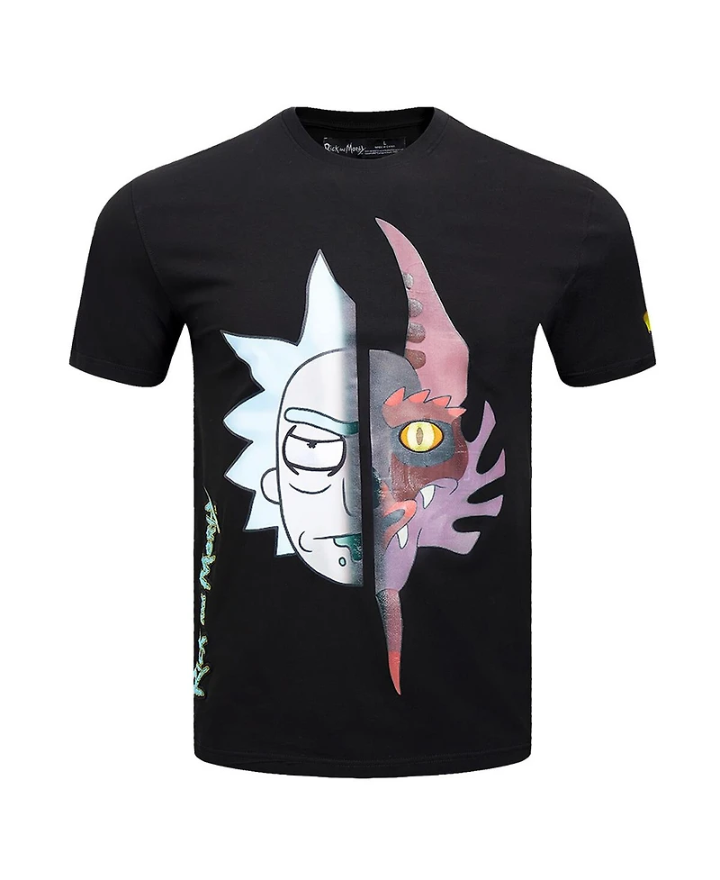 Freeze Max Men's Black Rick And Morty Year of the Dragon Soul Bond T-Shirt