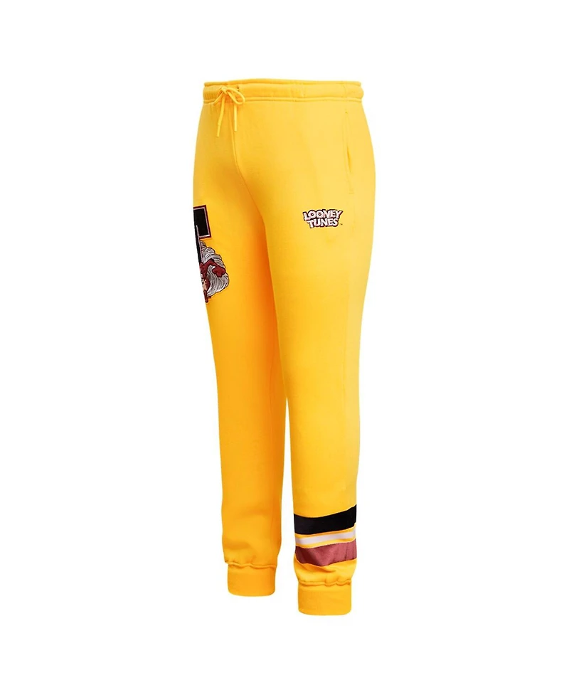 Freeze Max Men's Yellow Looney Tunes Taz Varsity Joggers
