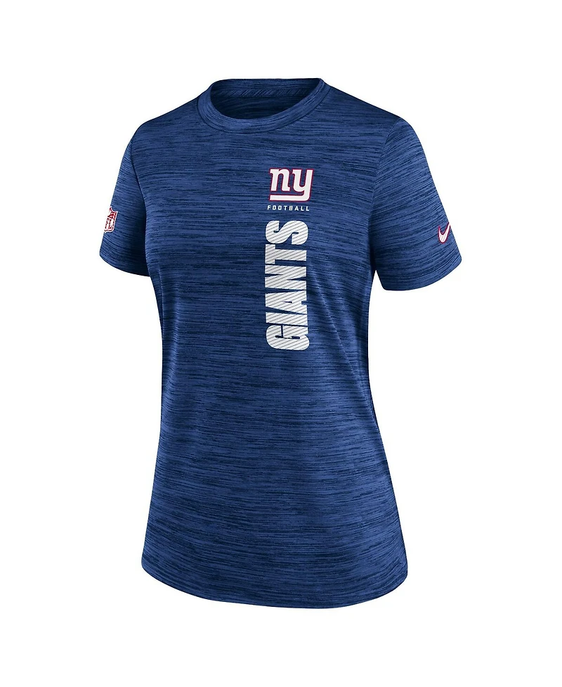 Nike Women's Royal New York Giants Velocity Performance T-Shirt