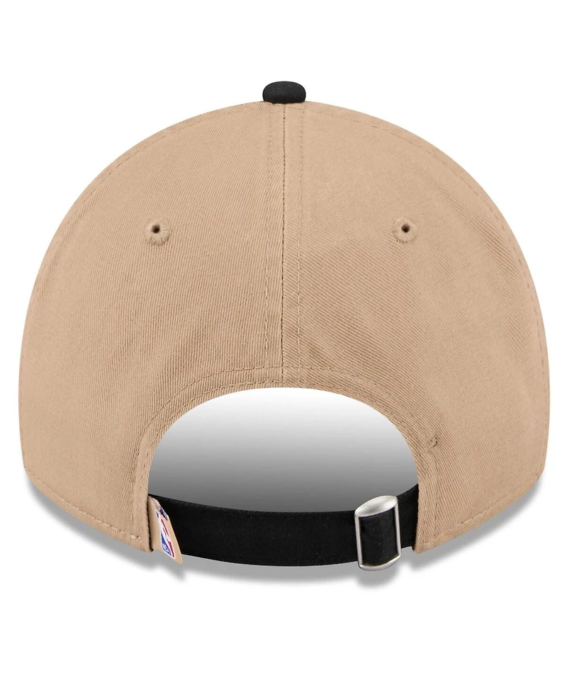 New Era Men's Tan/Black Brooklyn Nets 2024 Nba Draft 9TWENTY Adjustable Hat
